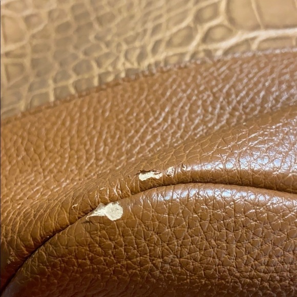 Franco Sarto Large Tan Leather Hobo Bag - Picture 8 of 13